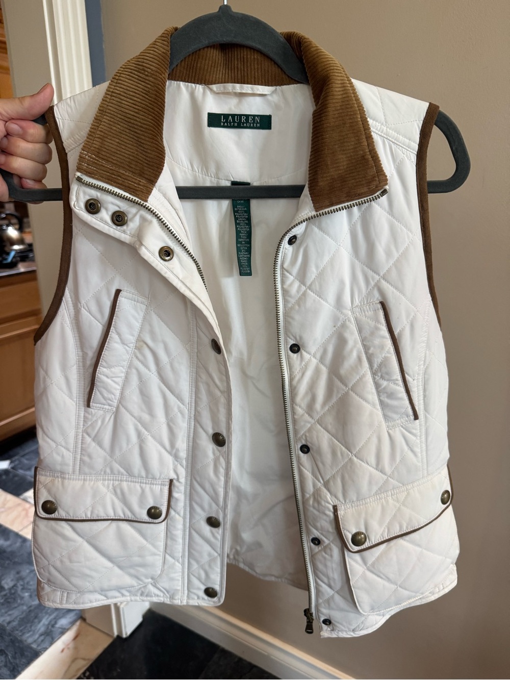Lauren Ralph Lauren White Puffer Vest